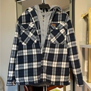 Mountain Ridge Sherpa Lined Hooded Jacket(szM)